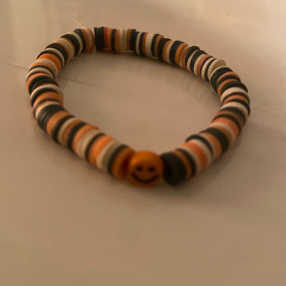 clay bead bracelet